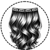 14 inch Clip-in Volumizer Remy Human Hair White Blonde 40g(PRE-ORDER, SHIPS IN 4 TO 6 WEEKS)