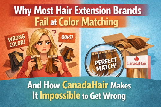 Why Most Hair Extension Brands Fail at Color Matching (And How CanadaHair Makes It Impossible to Get Wrong)