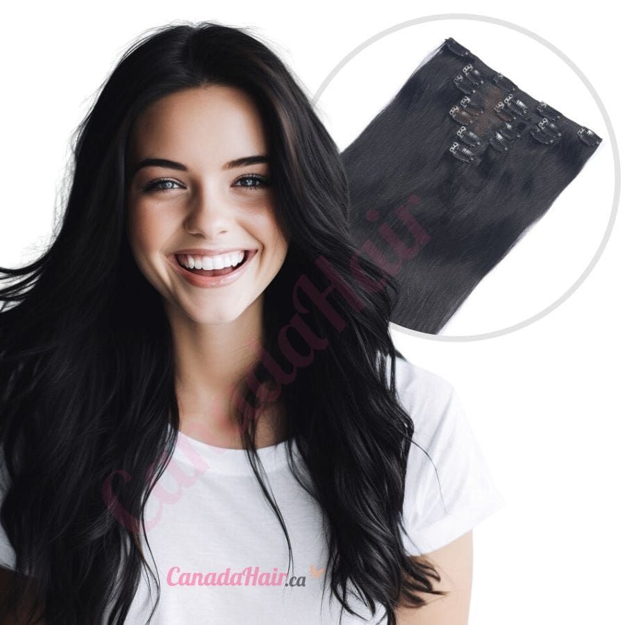 Hair extensions jet black top