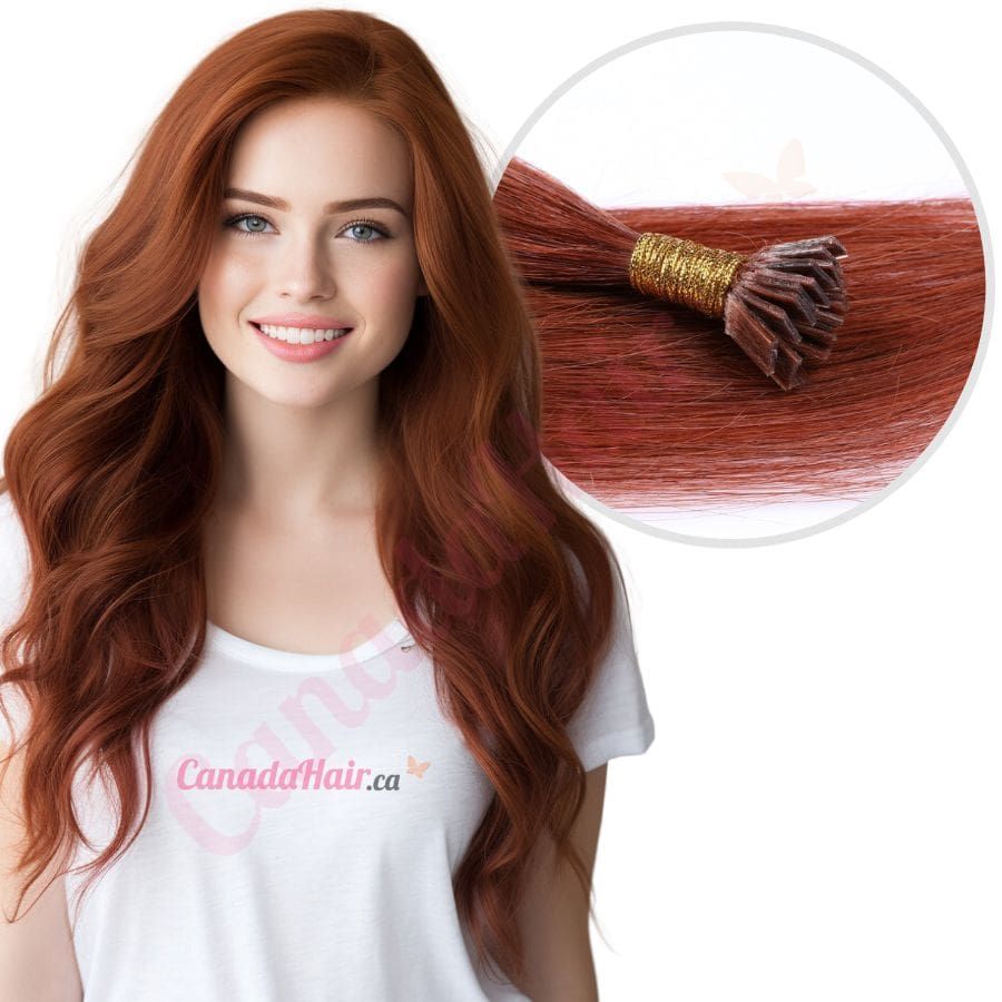 Human hair extensions auburn hotsell