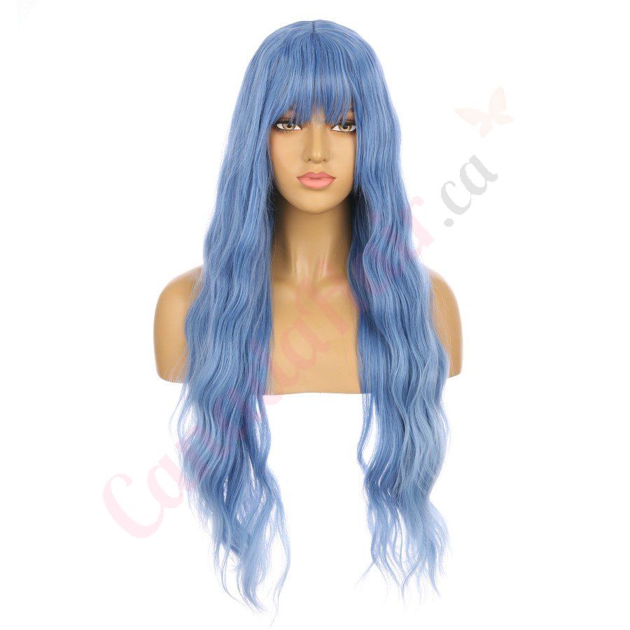 Blue long wig for sale deals
