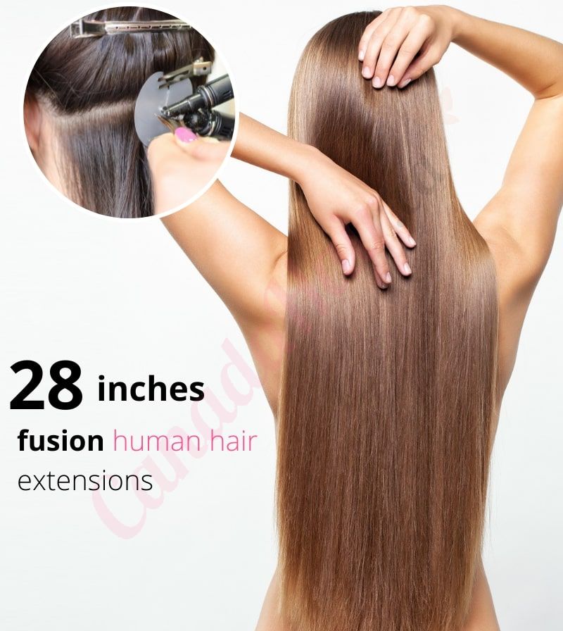 Human hair extensions keratin bond hot sale