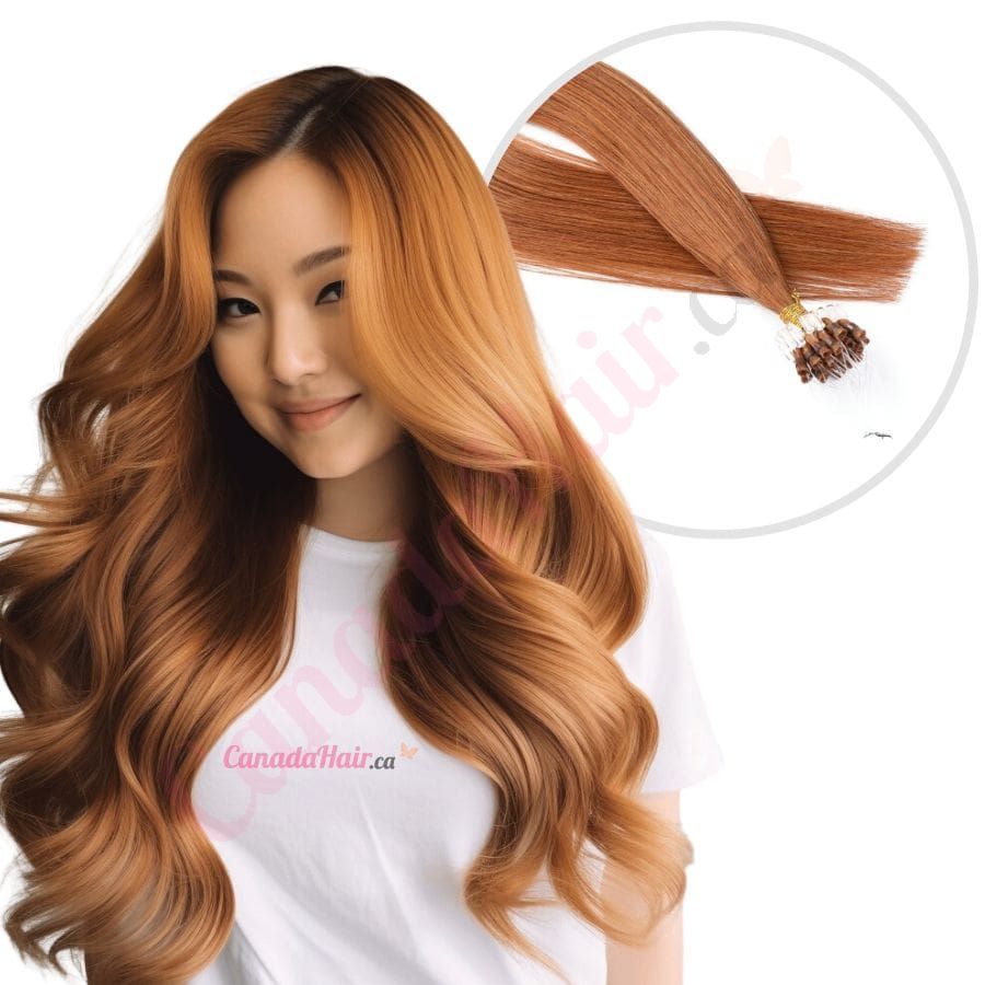 Hair extensions micro beads human hair cheap