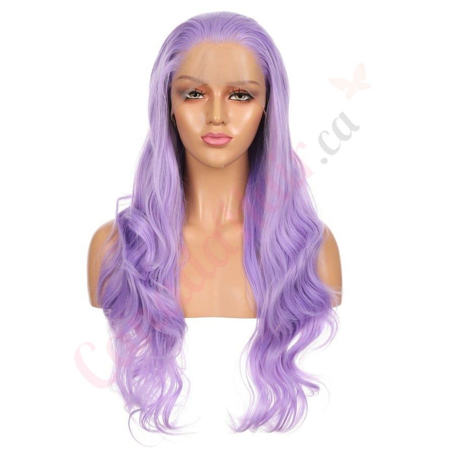 Purple long hair wig outlet