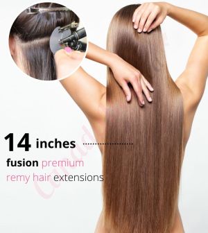 14 Inch Fusion Remy Hair
