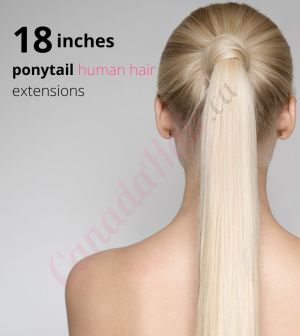 18 Inch Ponytail Human Hair