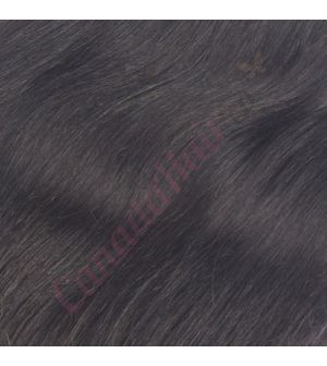 14 inch Wavy Clip-ins Remy Human Hair Black/Brown #1b 85g