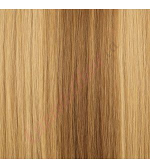 14 inch Clip-Ins European Hair Light Blonde with Medium Brown Blend #P8 10B 125g(PRE-ORDER, SHIPS IN 4 TO 6 WEEKS)