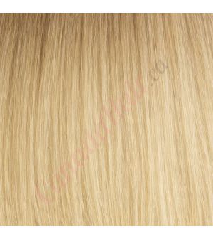 14 inch Clip-Ins European Hair Rooted Light Blonde to Golden Blonde #R11 12 125g
