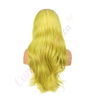G1904722 - Long Yellow Synthetic Hair Wig [Final Sale]