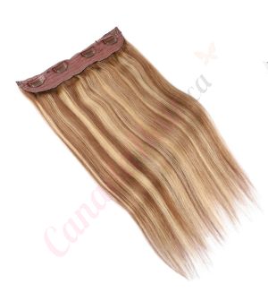 Chestnut Brown Balayage Invisible Wire Human Hair