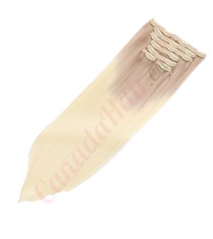 clip hair canada 	ash blonde ombre 