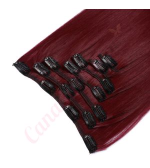 burgundy canada hair clip in extensions
