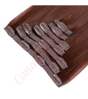 canada hair clip-in extensions color  dark auburn 33