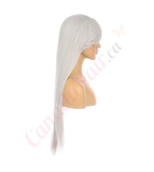 DM1611055-v4 Grey Extra Long Synthetic Hair Wig with Bangs [FINAL SALE]