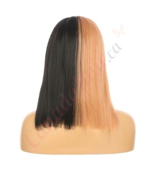 DM1810895-v4 Split Dye Short Synthetic Hair Wig with Bangs [FINAL SALE]