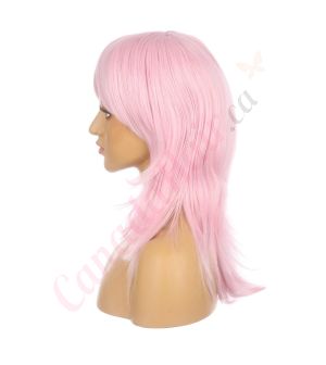 DM1810907-v4 Pastel Pink Short Synthetic Hair Wig with Bangs [FINAL SALE]