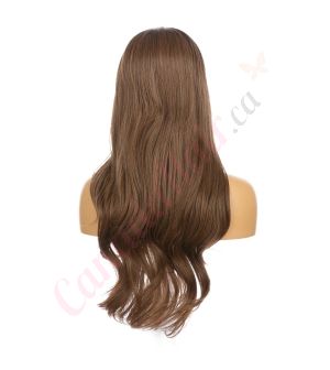 DM2031279-v4 Medium Brown Long Synthetic Hair Wig  [FINAL SALE]