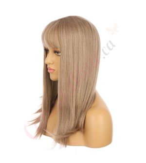 DM2031299-v4 Honey Blonde Long Synthetic Hair Wig with Bangs [FINAL SALE]