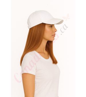 10 inch Remy Hair Ginger #30 Wig, White Hat [FINAL SALE]
