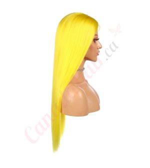 FU1904705 - Long Yellow Synthetic Hair Wig [Final Sale]