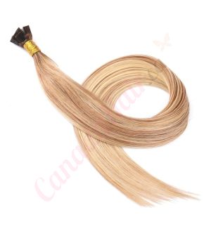 Rooted Honey Blonde Highlights #4t12/613 Fusion Human Hair