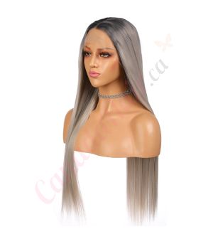 G1904810 - Long Ombre Grey Synthetic Hair Wig [Final Sale]