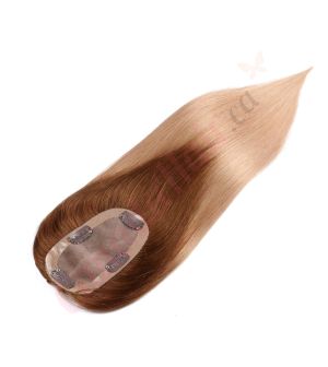 Ombre Blonde Hair Topper For Thinning Hair Part (Size: 2.75 inch x 5 inch) Remy Human Hair 