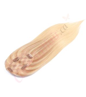 Ombre Light Blonde Hair Topper For Thinning Hair Part (Size: 2.75 inch x 5 inch) Remy Human Hair 