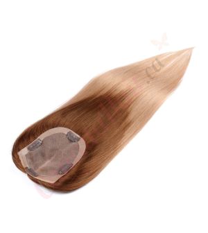 Ombre Blonde Hair Topper for Thinning Hair Crown (Size: 5 inch x 4 inch) Remy Human Hair 