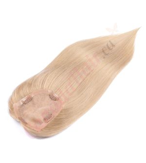 Sandy Blonde Hair Topper for Thinning Hair Crown (Size: 5 inch x 4 inch) Remy Human Hair 