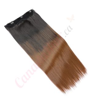 Ombre Brown Invisible Wire Extensions - Synthetic Hair [FINAL SALE]