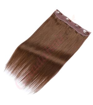 canada hair halo extensions	brown #4