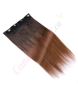 halo extensions	ombre chestnut brown 