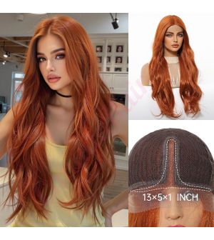 HC11083-1 Copper Red Synthetic Wavy Wig [FINAL SALE]