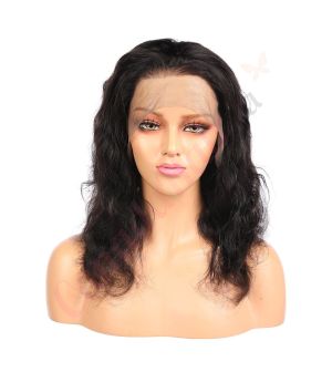 Evelyn - Short Black Remy Human Hair Wig 14 Inches Bob Wig 