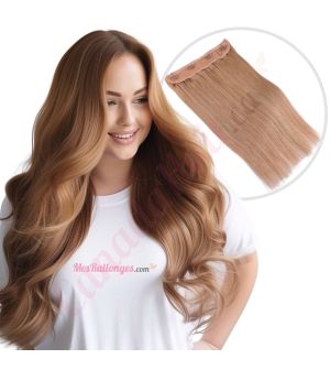 Hoeny Brown #12 Invisible Wire Human Hair