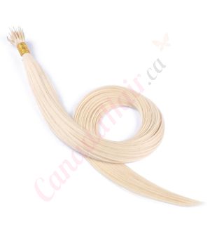 Platinum Blonde Nano-Rings Remy Hair