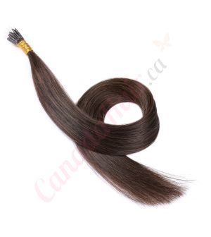 Dark Brown #2 Nano-Rings Remy Hair