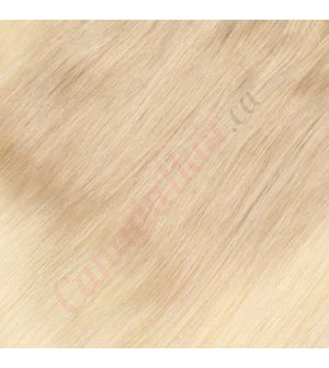 14 inch Wavy Clip-ins Remy Human Hair Ombre Ash Blonde 85g