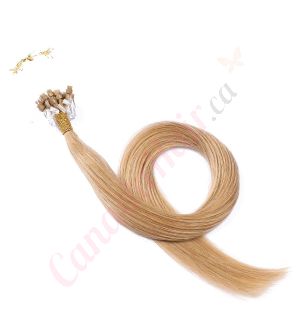 micro-loop hair extensions canadahair	Strawberry Blonde (#27) 