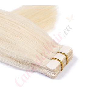 Platinum Blonde Tape-ins Remy Hair