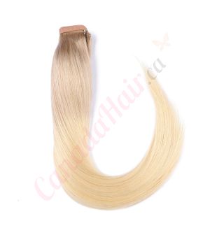 Ombre Ash Blonde Ponytail Human Hair
