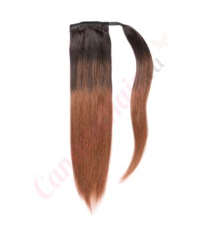 Ombre Brown Ponytail Human Hair