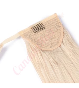 Platinum Blonde Ponytail Human Hair
