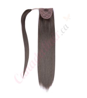 ponytail hair extensions canadahair real hair	dark brown #2