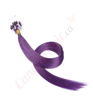Purple Micro-loops Human Hair