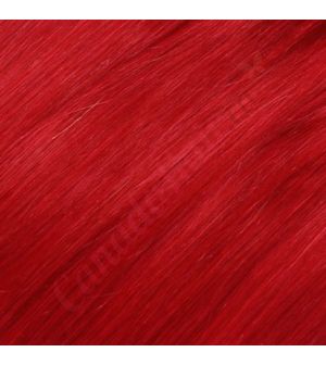 14 inch Wavy Clip-ins Remy Human Hair Red 85g