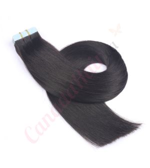 tape-in hair extensions canadahair	black brown #1b
