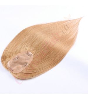 Strawberry Blonde #27  Hair Topper For Thinning Hair Part (Size: 2.75 inch x 5 inch) Remy Human Hair 